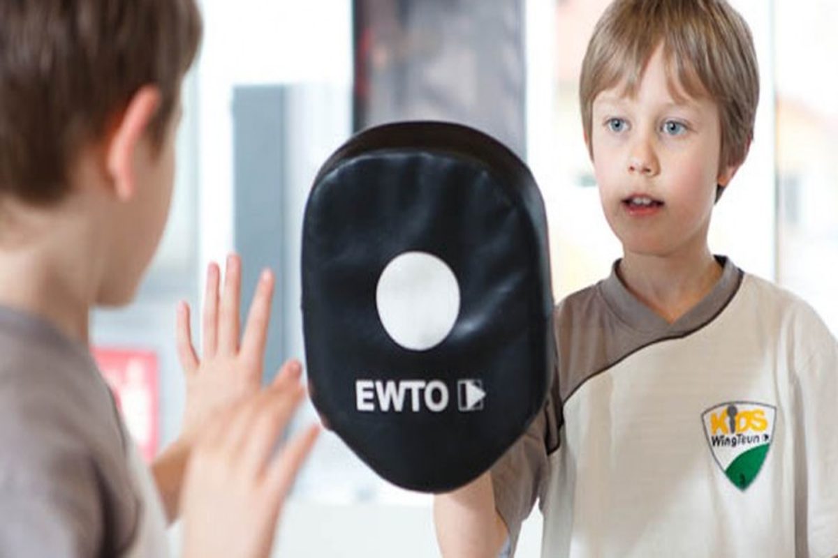 Kids WingTsun Training Kindertraining (KI-generiert)